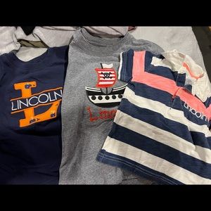 Monogram baby/toddler boys shirt, Lincoln Monogram, 18 month, 24 month and a 5T